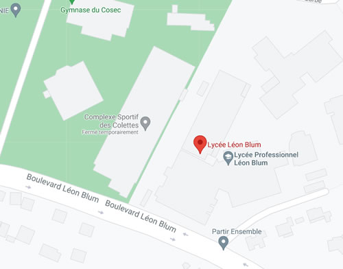 Plan d'accès au lycée