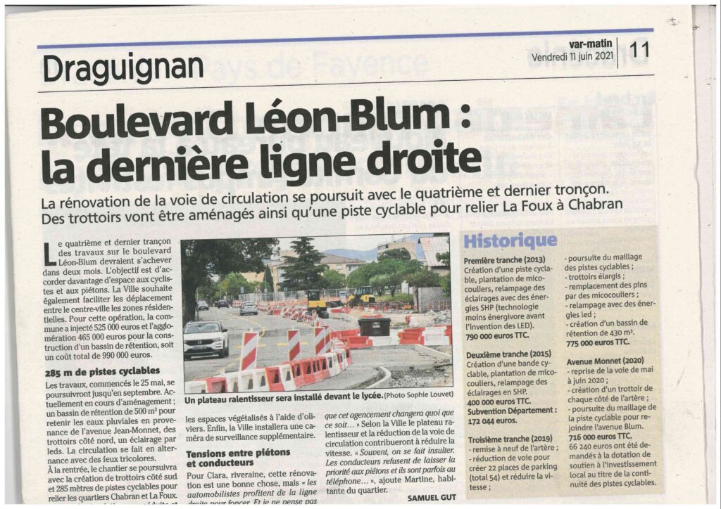 Article Var matin 2021