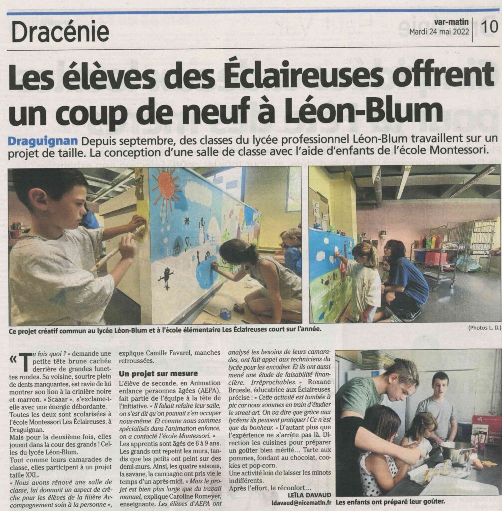 Article issu du journal var matin du 24 mai 2022